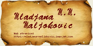 Mlađana Maljoković vizit kartica